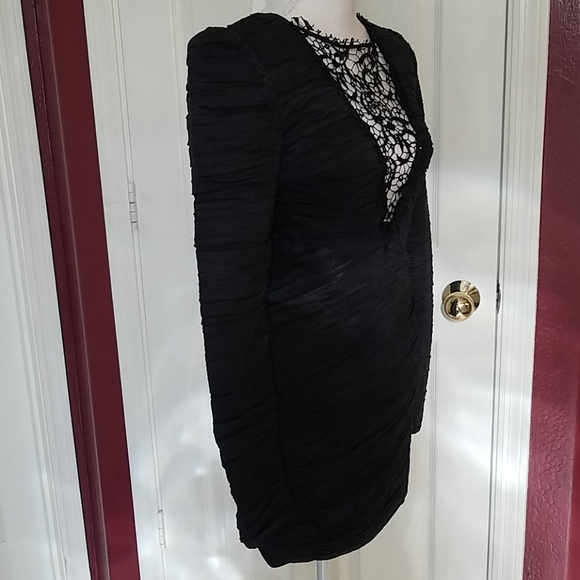 Free People Sexy Lace Plunge Crossback Dress 4 - Picture 2 of 5